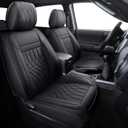 YIERTAI Seat Covers Compatible with Toyota Tacoma for 2005-2025 2026 Crew Access Extended Double Cab TRD V6 Sport Limited Nightshade Edition Truck Seat Cushion Protector(5 PCS Full Set/Black)