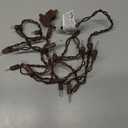 YOUNGAR 13FT 50 Clear Christmas Lights Outdoor, UL Approved Christmas Tree Lights with Brown Wire, Incandescent Mini Light Plug in for Indoor Outdoor Tree Patio Garden Xmas Decor