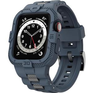 Bands Compatible for Apple Watch Band 46mm 45mm 44mm 42mm, Men Sport Rugged Band with Protective Case for Watch Series 11 10 9 8 7/ SE 3/2/1/ Series 6 5 4 3