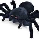 JOSON Halloween Spider Plush Toy, Super Soft Stuffed Animal Plush Doll, Party Decoration for Boys and Girls (Medium-9.8in x 15.7in)