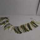 Olive Green Birthday Background Banner - Gender-neutral baby baptism, woodland first birthday decoration, ivory, gold ribbon garland decoration and birthday decoration, photo booth photo props. (Sage)