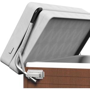 Spa Cover Lifts, Stainless Steel Hot Tub Cover Lift &Pivot Top Mount Spa Removal System Reinforced Bracket, Hot Tub Cover Lifter fits Most Hot Tub Sizes Spa Cover Lift (white)