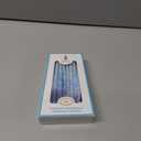 The Dreidel Company Hanukkah Candles Multi Blue Hued Frosted Deluxe Tapered Candles 1-Hour Burn Time 45 Candles for All Eight Nights of Chanukah (Single)