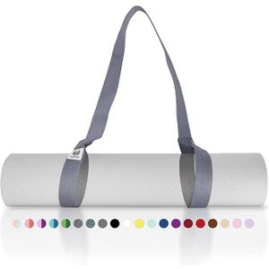Tumaz Yoga Mat Strap [MAT NOT Included] (2 Sizes) with Extra Thick & Comfy Delicate Texture, Adjustable Yoga Mat Carrier