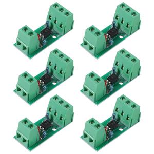 PC817 1 Channel Optocoupler Isolation Module 1CH Optocoupler PC817 3-5V 12V 24V Photoelectric Isolator PNP NPN Signal Converter Rail Holder PLC Drive Motor Board