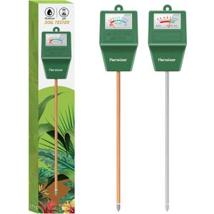 Kensizer Soil Tester, Soil Moisture/pH Meter, Gardening Farm Lawn Test Kit Tool, Digital Plant Probe, Water Hydrometer for Indoor Outdoor, No Battery Required