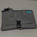 Kopi Baby Portable Diaper Changing Pad - Baby Diaper Changer Travel Bag with Wipes Pocket, Smart Design Portable Changing Mat, Infant Travel Station Kit, Gift for Newborn Girl & Boy - Grey, Classic