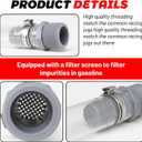 2 PCS Racing Fuel Jug Hoses with Hose Bender, Clear Racing Fuel Filler Hose for Fuel Filler Hoses Container Fuel Tank Gas Can, 3/5/5.5 Gallon VP Fuel Jugs