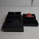 Simple Houseware Desk Monitor Stand Riser with Adjustable Organizer tray, Black