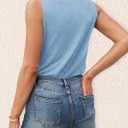 Agnes Urban Womens V Neck Tank Tops Dressy Summer Sleeveless Shirts Casual Loose Tunic Tops Blouses T Shirts (S)
