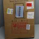 LED Bathroom Mirror, 16 x 24 Inch Anti-Fog Wall Mirror with Lights Stepless Dimmable, Lighted Bathroom Mirrors for Wall, Rectangle Bathroom Vanity Mirror with Front and Backlight, Vertically Only