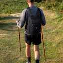 Blue Quartz 15L Hiking Backpack with Soft Flask, Ultralight Hiking Daypack with Chest Pockets for Phone Sternum Straps, Lightweight Foldable Packable Back Pack for Women Men(patent pending) (Black)