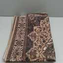 Runner Rug for Bedroom, 2x6Ft Machine Washable Area Rugs, Vintage Non-Slip Low Pile Carpet for Entryway Hallway Office Living Room,Brown