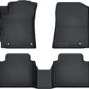Auxko All Weather Floor Mats Fits for 2026 2025 Kia K4 Sedan TPE Liners Accessory for Kia K4 Sedan 2025 2026 All Season Odorless Anti-Slip Floor Mats Black