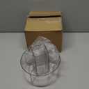 JIKIOU Acrylic Pen Holder, 360-Degree Rotating Pen Holder for Desk, Clear Desk Organizers and Accessories with 5 Compartments Pencil Organizer, Art Supply Storage Box Caddy for Office, Home