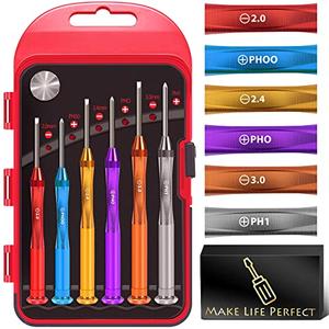 12 PC Magnetic Small Screwdriver Set - Flathead and Phillips Micro Head Mini Screwdriver Set Precision CRV Eyeglasses Watches Electronics Computer Repair Kit Cool Gadgets Tool Gifts for Men