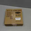 Halloween Lights Tricolor, 25Ft G40 Halloween String Lights with 27 0.6w LED Colorful Bulbs for Outdoor Ghost Party,Patio,House,Indoor Decor, Black Wire