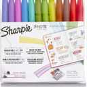 Sharpie S-Note Creative Markers, Pastel Highlighters, Art Marker Set, Assorted Colors, Chisel Tip, 24 Count - School, Home, and Office Use, Teacher Supplies