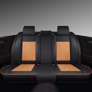 GXT Bench Seat Cover, Premium Faux Leather Bench Seat Covers for Trucks - Universal Fit for Most Sedans SUV Pick-up Truck, Durable for Long Lasting Protection, Black and Orange 