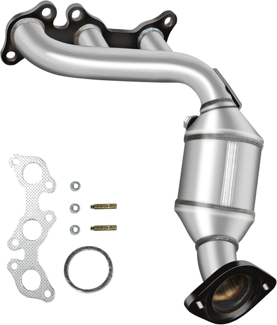 [Front Right]FortunaFlow Catalytic Converter Compatible with Toyota Sienna 2004 2005 2006 3.3L,Toyota Highlander 2004 2005 2006 2007 only FWD,Replace 16393(EPA Compliant high flow standard)