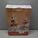 Kootek Dessert Cupcake Stand, 10pcs Dessert Table Display Set, 3 Tiered Cup Cake Holder Tower Stand Riser& Cookie Serving Trays for Wedding, Tea Party, Birthday, Baby Shower (Bright White)