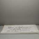 Bless The Lord And Family Metal Sign 4x16in Heartwarming Plaque for Living Room Wall Prayer Home Decor