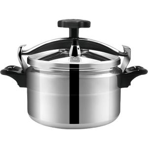 Quart Aluminum Pressure Cooker, Canner with Steamed Layer Alloy Superabrasive Non-stick Pressure Cooker for Fast Cooking. Double Handle (5L)
