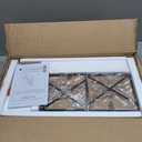 RUSTOWN Farmhouse Medicine Cabinet with 2 Barn Door,Wood Wall Mounted Storage Cabinet with Adjustable Shelf and Towel Bar, 3-Tier Bathroom Cabinet for Bathroom, Living Room(Dark Walnut, Medium)