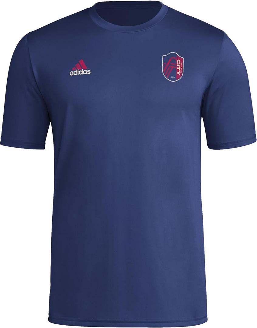 adidas Men's St. Louis City Soccer Club MLS Long Sleeve T-Shirt (Team Navy Blue)