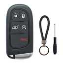 Replacement Key Fob Cover Case Fits for Jeep Cherokee 2014-2020 Keyless Entry Remote Control Key Fob Shell