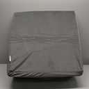 HOMBYS Ultra Soft Velvet Bed Wedge Pillow Cover-Super Soft Fleece Pillowcase with Zipper Design, Removable & Machine Washable Pillowcase, (Grey, 25"x25"x8")