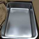 Large Stainless Steel Litter Box with High Sided, Metal Cat Litter Box, Odor-Free Non-Stick Litterbox Pan, Easy to Clean Pet Supplies Toilet Tray for Indoor Cats, Kittens or Multicat Homes