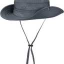 Kids Sun Hat UPF 50+ Sun Protective Bucket Hat for Kids Boys Girls Wide Brim Summer Beach Fishing Safari Adjustable Hat (Black)