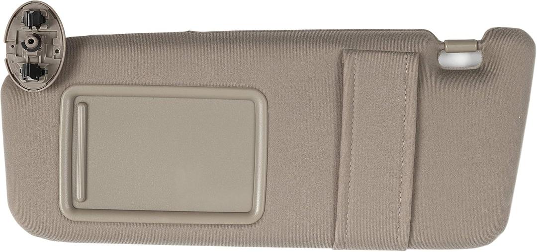 Ezzy Auto Beige Left Driver Side Sun Visor fit for Toyota Camry Without Sunroof 2007 2008 2009 2010 2011