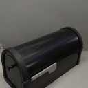 Architectural Mailboxes Roxbury Heavy Duty Steel Metal Post Mounted Mail Box for Outside, Black, Large Curbside Mailbox with Magnetic Latch