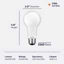 Maelsrlg 3-Way Light Bulbs, 30 70 100 Watt Equivalent, Soft White 2700K, A19 Three Way LED Bulbs, 3W/8W/10W, E26 Medium Base, Pack of 4