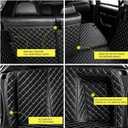 VIWINLA® Trunk Mat Compatible with 2023-2025 2026 Mazda CX-50 Cargo Mat Full Coverage CX50 Cargo Liner Rear Trunk Liners Backrest Mat Trunk Side Protection Mats with High-Grade PU Leather