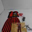 Kids Pirate Costume Set Pirate Captain Dress Up Outfits Playset for Boys Girls Halloween Role Play Cosplay S