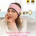 Sleep Headphones Bluetooth 5.4 Headband, Wireless Earphones Music Sleep Earbuds Sleeping Eye Mask with HD Stereo Speakers for Workouts Insomnia Yoga Air Travel Meditation, Ideal Gifts for Women Men