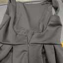 YMDUCH Women's Elegant Sleeveless Crew Neck Backless Swing A Line Evening Party Long Dress (L, Black)