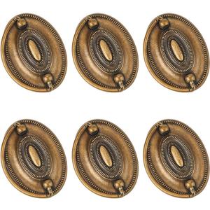 5pcs Furniture Dresser Pull Brass Drop Swing Handles Hardware Vintage Drawer Pull Ring Decorative Hardware Knobs with Screws for Swing Handles Closet Cabinet Nightstand Cupboard Knob