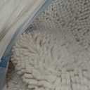 MAYSHINE Plush Shaggy Chenille Bath Mat | Extra Soft, Super Absorbent, Non-Slip Bathroom Rug | Fluffy Microfiber, Area Rug Sets for Bathroom Floor, Kitchen, Living Room | 59"x31" | White