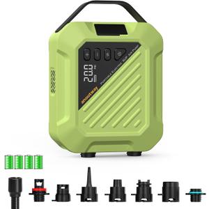 20PSI High Pressure Smart SUP Air Pump, 2025 New Rechargeable Battery-Powered, Intelligent Dual Stage Inflation & Deflation,Auto-Off for Stand Up Paddle Boards,Surfing Kite, Tent