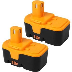 VANON 2Pack 18V 4.8Ah Ni-MH P100 Replacement for Ryobi 18V Battery P101 130224028 130224007 ABP1801 ABP1803