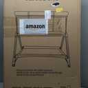 Fodoss Bedside Bassinet for Baby with Wheels, All Mesh Bedside Crib with Storage Basket, Hight Adjustable and Easy Assembly