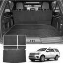 Cartist Trunk Mat & Backrest Mat for Ford Expedition Max/Lincoln Navigator L 2018-2024, All Weather Rear Seat Back Cover Cargo Mat for 18-24 Expedition Max/Navigator L Accessories (Only for Max & L)