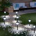 GOODFOEVER Solar Pathway Lights Outdoor, 16 Pack Solar Lights Outdoor Waterproof for Outside, Garden Decor for Yard, Patio, Landscape, Planter, Walkway, Driveway (Cold White)