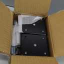 SPACEEUP 4x4 Concrete Post Base Anchor 8 Pcs, Deck Post Base Holder Ground Spike for Concrete, Decking Post Brackets for Pavilion Porch Handrail Railing, Heavy Duty Black Powder Coated