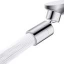 Hibbent NSF/ANSI/CAN 61 Certified Faucet Aerator, Kitchen Sink Aerator, 2 Water Flow CUPC Certification 360-degree Swivel Faucet Extender, 55/64 Inch Female Thread, Water Saving-Chrome Finish