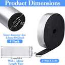 Pipe Insulation Foam Tube Set,1pcs 32.8 Ft X 2" Wide and 4Pcs 1.3 Ft x 0.8 Inch Self Adhesive Insulation Foam Wrap Aluminum Foil Pipe Covers for Spigot, Pipes, Sprinkler Freeze Protection